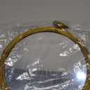 NIKKY HOME 11 Inch Decorative Small Hanging Mirrors Vintage Round Metal Framed Wall Mounted Mirror Decor with Bird for Bathroom Living Room Office, Rustic Gold (17.9"L x 11.2"W)