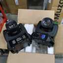 Moving Head Light 2 Pack 150W LED Beam Stage Light 8 Colors 8 Gobos DJ Lights Moving Head Infinite Rotating 18-Facet Prisms Spot Sound Activated DMX for Wedding Live Show Christmas Party