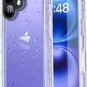 SPORTLINK Waterproof Case for iPhone 16, Shockproof Dustproof Full Body Sealed Heavy Duty Protective, Built-in Screen Protector Rugged Cover for iPhone 16 6.1" Frosted Clear