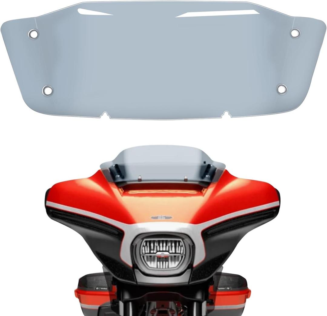 Smoke 7" Wave Windshield Windscreen Compatible for Harley Davidson Tuoring CVO Street Glide FLHXSE 2023 2024 FLHX/I 2024