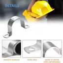 2 x 10Pcs 27mm Heavy Duty 2 Hole U-Tube Strap Clamp,Stainless Steel-304 Rigid U-Bracket Pipe Clamp Hanger Tube Tension Clips ID 1 1/16"