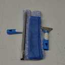 Professional Window Cleaning Kit 14IN, with Silicone Squeegee Blade, Microfiber Scrubber & Cloth, Windows Cleaning Tools, All-in-one Window Washing Supplies, Commercial & Household Use