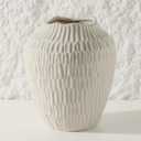 Ceramic Vase for Home Decor,7.8 Inch Flower VaseDecorative Black Vase for Pampas GrassModern Art Texture for Home Entryway Living Room Dining Table Farmhouse Office Decor-Grey.