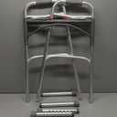 Drive Medical Deluxe 2-Button Folding Walker, Lightweight Walkers for Seniors and Adults, 350 lb. Weight Capacity, Silver