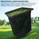 deawater 2PACK 964-04090A 964-05104 964-04096A Double Bagger Grass Bag Assembly for Troy-Bilt MTD Cub Cadet Craftsman Lawn Mower (Without Catcher Frame)
