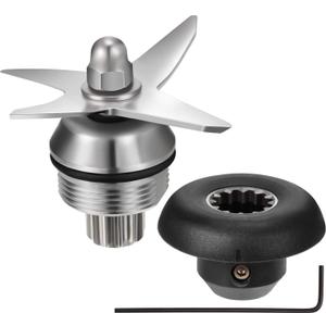 Frienda 3 Pieces Blender Blade Replacement Assembly Compatible with Vita-mix 5200 1151 1152 Accessories Wet Dry Ice Blade Assembly with Socket Wrench Drive Socket Kit Replacement Parts