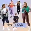 yeuG Women's Plus Size Leggings with Pocket-High Waist Tummy Control Yoga Pants Workout Running Black Leggings (Black, XL)