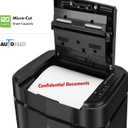 Aurora Professional Grade AU125MA 120-Sheet Auto Feed High-Security Micro-Cut Paper Shredder/60 Minutes/Security Level P-5