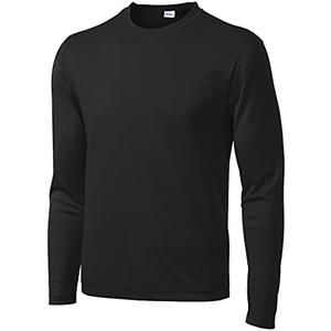 Men's Long Sleeve Moisture Wicking Athletic Shirts, Dry Fit Long Sleeve UV Protection Shirts Men for Workout, Running, Hiking, M