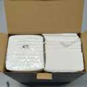 Fete Disposable Hand Towels for Bathroom, Silver Design 100 Linen-Feel Guest Towels Formal Dinner, Anniversary, and Wedding Napkins for Tables, Guestrooms, and Restrooms - 8.5x 4-Inches Folded,
