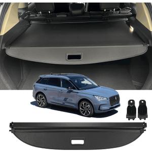 Retractable Cargo Cover Compatible with 2020-2024 2025 Lincoln Corsair Trunk Cover Rear Trunk Security Cover Shielding Shade Fit for 2020 2021 2022 2023 2024 2025 Lincoln Corsair Cargo Cover