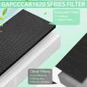 Upgraded GAPCCCAR1620 Merv16 Replacement Filter Compatible With Bryant GAPBBCAR1620-Carrier GAPCCCAR1620 GAPAAXCC1620, Purifier GAPAAXBB1620, GAPABXCC1620, GAPABXBB1620-with Size of 16" x 20" x 3-1/2"