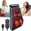 Shiatsu Back and Neck Massager with Heat, Back Massager for Pain Relief deep Tissue, 3D Kneading Massage Pillow or Back,Shoulder,Leg,Gifts for Mom,Dad,Women (Black)