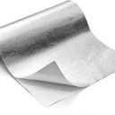 FLASLD Aluminized Heat Shield Mat Thermal Barrier Adhesive Backed Heat Blanket 12'' X 24'', Fiberglass Insulation Reflective Material High Temp Protection