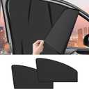 Driver Side Window Sun Shade 2PCS Car Magnetic Window Shades for Baby and Privacy, Car Windows Curtains Covers Front Side Glass 99% UV Protection Magnetic Blackout Windows Cover Tint