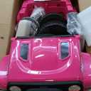 Hikole Electric Ride on Truck for Kids, 12V Battery Powered Car w/Parent Remote Control, Music, Windshield, Spring Suspension, 3 Speeds, Kids Electric Vehicles for Boys & Girls - Pink