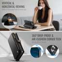 Defencase for iPhone 14 Pro Max Magnetic Wallet Case Compatible with Magsafe with RFID Blocking Zipper Strap Card Holder for Women Men, PU Leather Detachable Case for iPhone 14 Pro Max (6.7"), Black