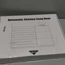 Automatic Chicken Coop Door Battery Powered, Chicken Door with Timer & Light Sensor, Chicken Coop Door with Anti-Pinch Feature