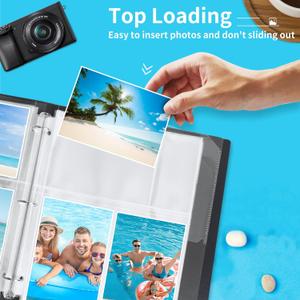 Fabmarker Photo Page Protector 4x6 inch 3 Pocket, 
Archival Page Protectors, Clear Plastic Refill Pages, Postcard Sleeves, Acid-Free