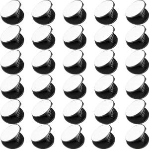 Weewooday 30 Phone Grip Holder with Double-Sided Sticker Phone Finger Expanding Stand Holder for Almost Cases (Black)