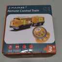 Motorized Train for Kids, Remote Control Locomotive Train Toy for Wooden Tracks, Battery Powered Electric Trains with Sound & Lights Effects Compatible with Thomas, Brio, Chuggington