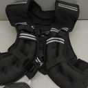 ZELUS Weighted Vest, 20lb Weight Vest with Reflective Stripe for Workout, Strength Training, Running, Fitness, Muscle Building, Weight Loss, Weightlifting (Black)