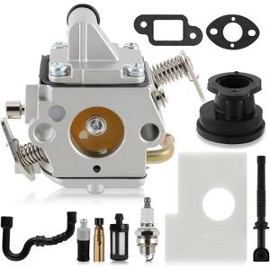 Carbhub MS170 Carburetor for Stihl MS170 MS180 017 018 Chainsaw with Air Filter Fuel Oil Line Spark Plug, Replaces C1Q-S57 C1Q-S57A C1Q-S57B 1130 120 0603, Stihl MS170 Carburetor