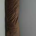 Round Body Pillow for Adults, Long Bolster Pillow for Bed with Removable Velvet Cover, Decorative Tube Roll Cylinder Pillow, 35 x 7.87 Inch, Coffee
