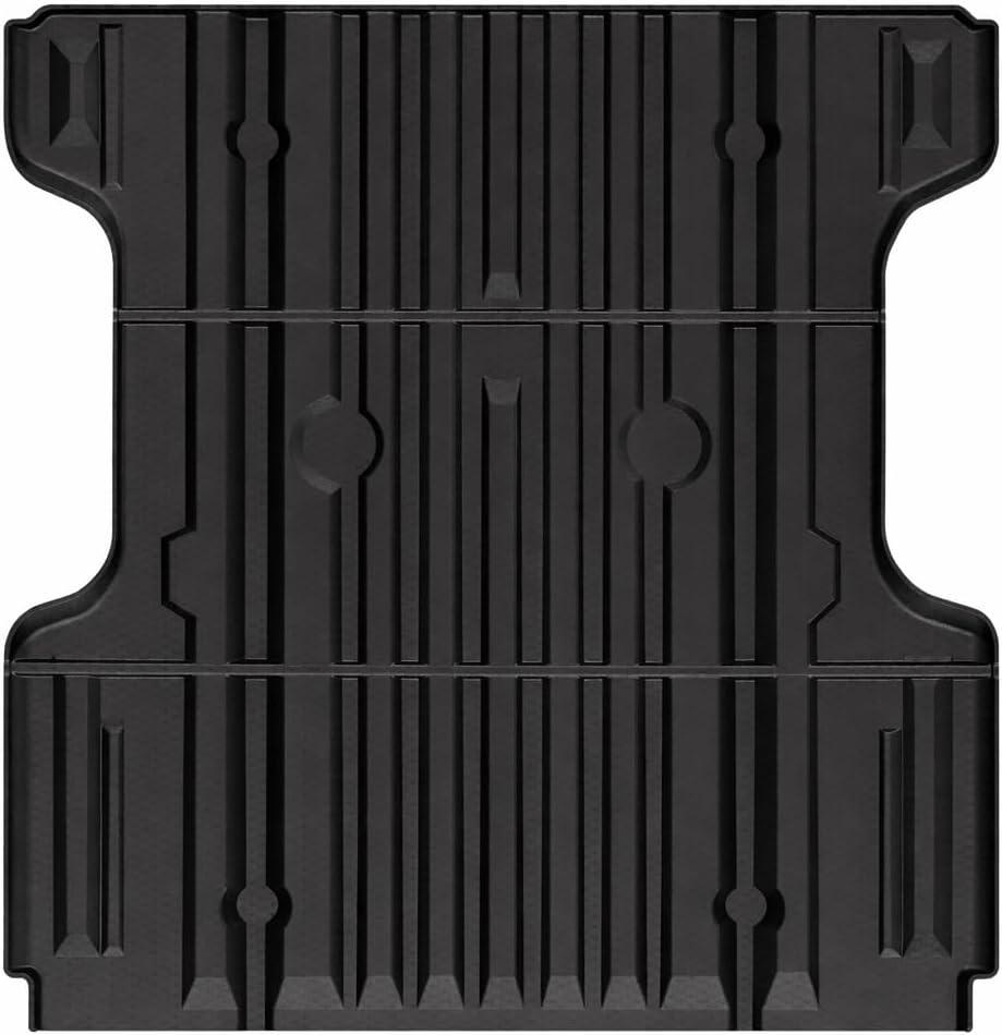 Mixsuper Truck Bed Mat for Nissan Titan 2017-2024 & XD 2016-2024 (Non Equipped Truck Bed Storage), All Weather Bed Liner for Titan Accessories TPE Durable Odorless Black