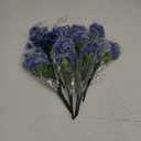 21 Bundles Outdoor Artificial Flowers UV Resistant Fake Silk Flowers No Fade Faux Plastic Plants Garden Porch Window Box Decoration(Blue)