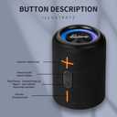 CYBORIS 2 in 1 Portable Splittable Bluetooth Speaker, Waterproof Split Wireless Speaker Bluetooth V5.3 with 20W Loud Stereo Sound, 24H Playtime, True Wireless Pairing for Home, Outdoor or Travel