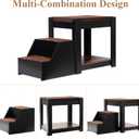 Large Dog Window Seat with Stairs, Non-Slip Removable Soft Pads, Indoor Dog Perch to Look Out Window