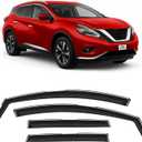 Voron Glass in-Channel Extra Durable Rain Guards for Nissan Murano 2015-2024, Window Deflectors, Vent Window Visors, 4 Pieces - 200483