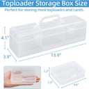 Trading Card Storage Box with 9 Individual Card Cases, Large Capacity Card Game Organizer for Top Loaders, MTG, Pokemon, Board Game & Playing Cards, Clear Plastic Card Storage Case with Insert Boxes