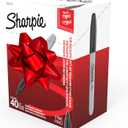 Sharpie Permanent Markers, Fine Point, Black, 40 Count - Quick Drying, Bulk Set for Classroom, Poster Boards, Office, Home, Teacher Supplies