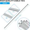 18 inch Yellow Zip Ties Heavy Duty 100 PACK, 200 LBS Ultra Exclusive Strong Plastic Wire Ties, Large Cable Ties Extra Long Tie Wraps, Indoor and Outdoor UV Resistant