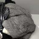 3D Jacquard Design Comforter Set, Ultra-Soft Warm King Size Sherpa Fur Plush 3-Pieces Sets Luxury Cozy Bedding with 2 Pillowcases (104"x90", Grey)