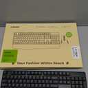 seenda Wireless Bluetooth Keyboard and Mouse Combo, COE200 Ergonomic Wireless Keyboard Mouse with Wrist Rest, Multi-Device Connection, Full-Size, Compatible for Computer/Laptop/Mac/MacBook, Black