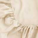 Sfoothome Two Pack Fitted Sheets Queen Size With Deep Pockets - Soft And Comfortable Microfiber - Fade Wrinkle Resistant, Beige Mattress Sheets