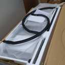 Tall Narrow Bookshelf with 3 Drawers, Arched Bookcase with 4 Legs, 84 inches 5 Tier Skinny Book Shelves with LED Lignts for Living Room, Office, Black