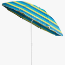 CARIBBEAN JOE Beach Umbrella, Portable Outdoor Sun Umbrella With UV Protection, Shoulder Carry Bag, Full 6 ft Arc