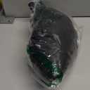 Milumia Women's Plus Size Textured Button Down Blazer V Neck Ruffle Hem Jacket (5X-Large Plus, Black)