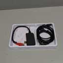 AUTOUTLET 192kHz Optical to RCA Converter DAC Digital to Analog Audio Converter Spdif/Optical/Toslink to RCA Audio Adapter with 3ft Cable Compatible for HDTV, DVD, Blu-Ray Players, Game Consoles