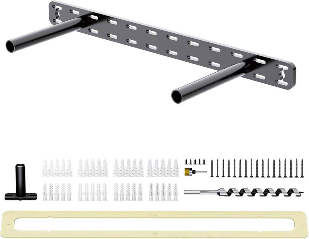 1pc Floating Shelf Hardware Heavy Duty Hidden Shelf Brackets Support, Wall Mounting Invisible Floating Shelves Bracket with Jig (18" x 8" x 1.5" with Tools)