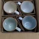 famiware Jupiter Coffee Mugs Set of 4, 14 OZ Coffee Mug, Microwave and Dishwasher Safe, Coffee Cups with Handle for Coffee, Tea, Cocoa, Milk, Multi-color