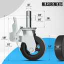 Scaffolding Wheels, Scaffold Caster, Scaffolding Parts, 6 Inch Set of 4