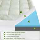 Dual Layer Mattress Topper Twin XL College Dorm Room Essentials, 4.5 Inch Cooling Pillow Top Mattress Topper (2.7" Extra Thick Mattress Pad &1.8" Gel Memory Foam and Firm Foam for Back Pain)