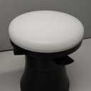 Small Ceiling Fan with Lights, 25" Flush Mount with Remote Control, Reversible Quiet DC Motor, Black, 3 Blades, 6 Speeds, Dimmable LED, Adjustable Color Temperature, Timer