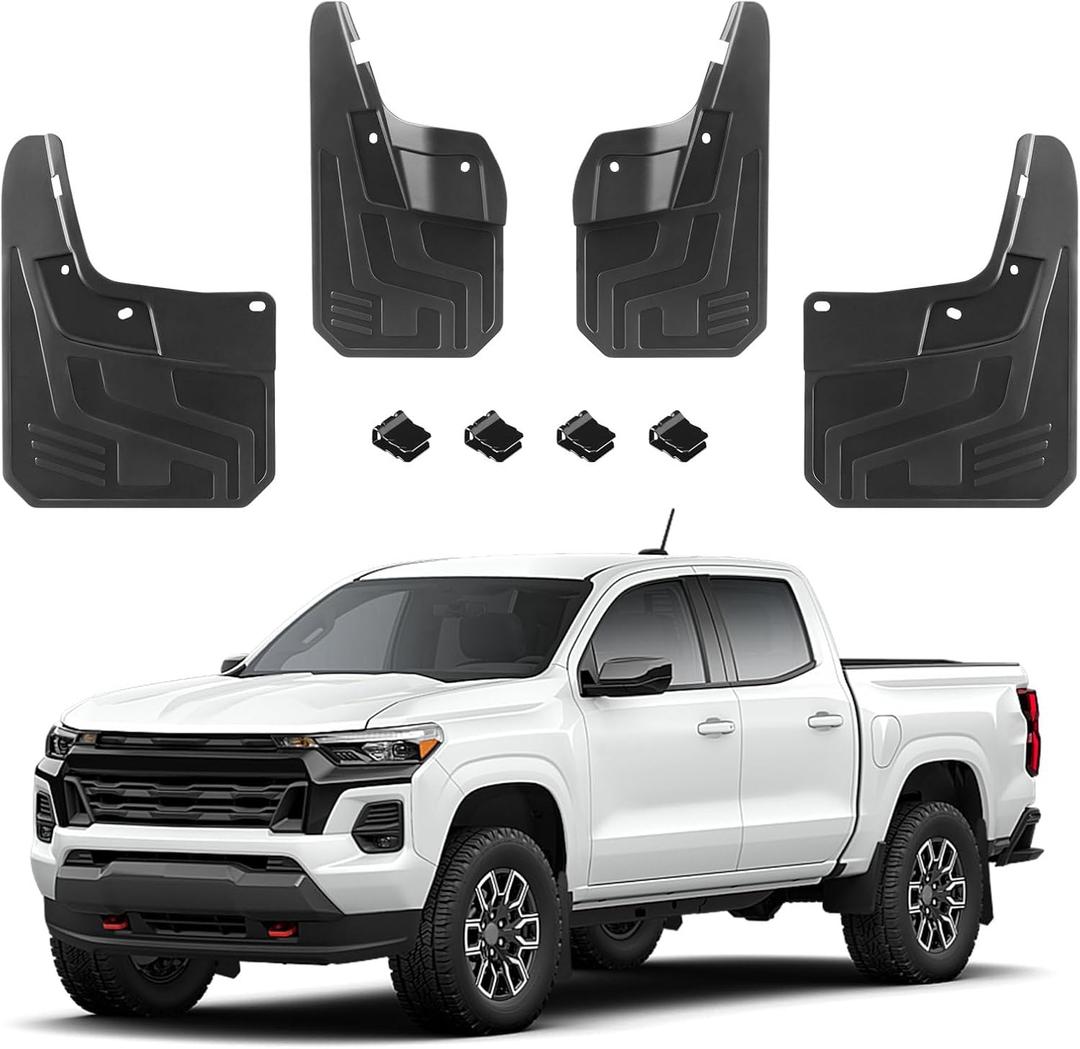 Mud Flaps Fit for Chevy Colorado Z71 WT LT 2023 2024 2025 2026, Mud Guards 4pcs Fender Guards Compatible with Chevrolet Colorado Accessories 2023-2026 (Not Fit for GMC Canyon)
