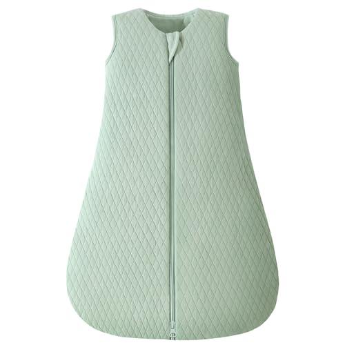 Yoofoss Baby Sleep Sack 12-18 Months TOG 2.5 Winter Baby Wearable Blanket, 100% Organic Cotton Toddler Sleeping Sack 2-Way Zipper Warm Quilted Sleep Sack, L